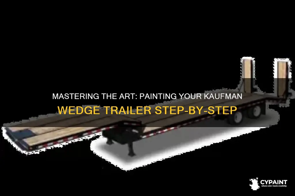 how to paint a kaufman wedge trailer