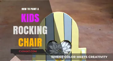 Creative Steps to Paint a Vibrant Kids Rocking Chair