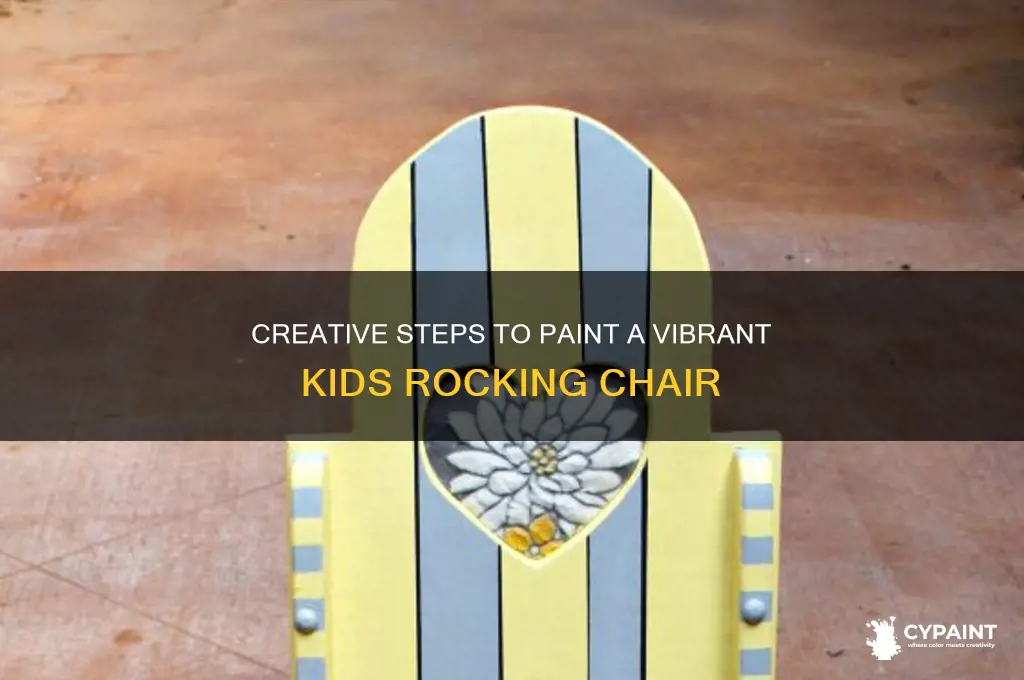 how to paint a kids rocking chair