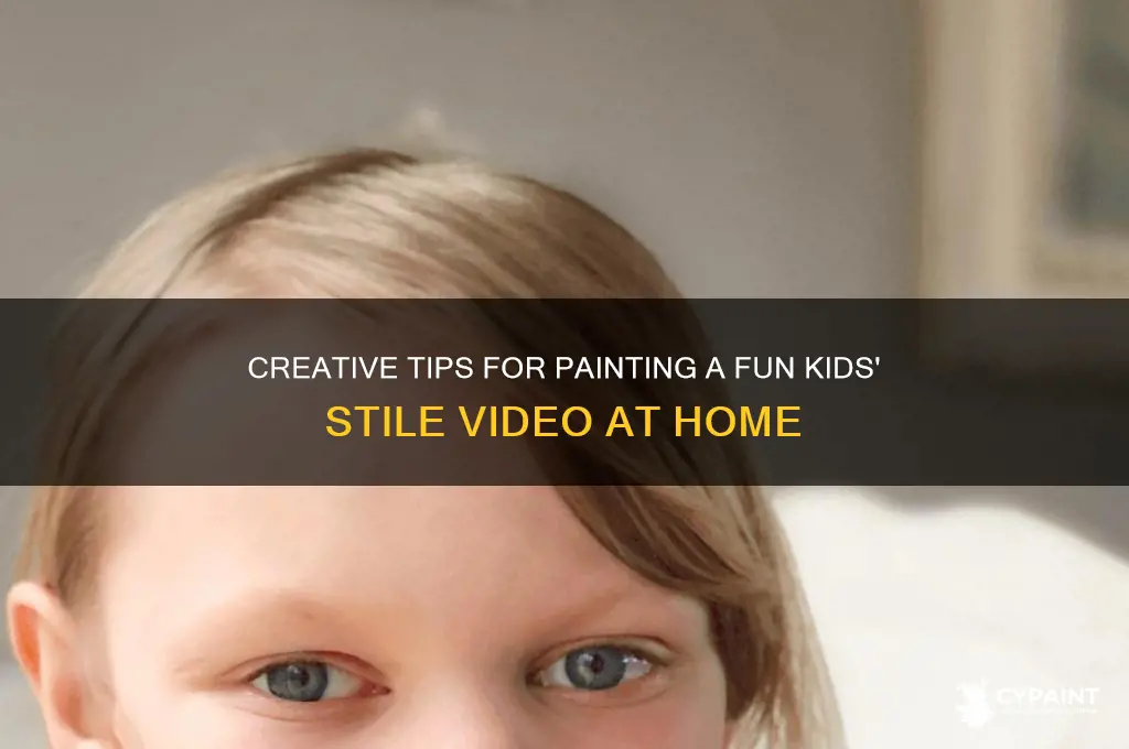 how to paint a kids stile vidyoe