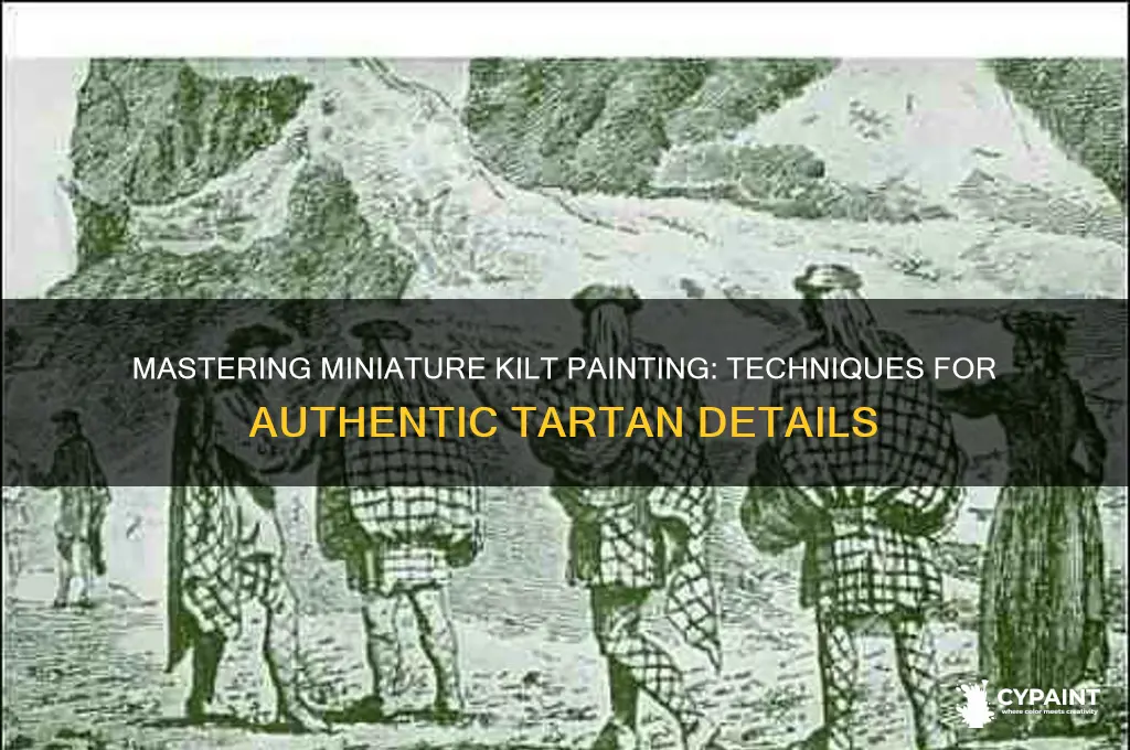 how to paint a kilt on a miniature
