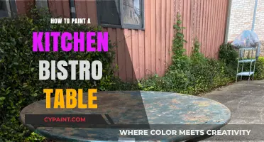 Revamp Your Kitchen: Easy Steps to Paint a Bistro Table