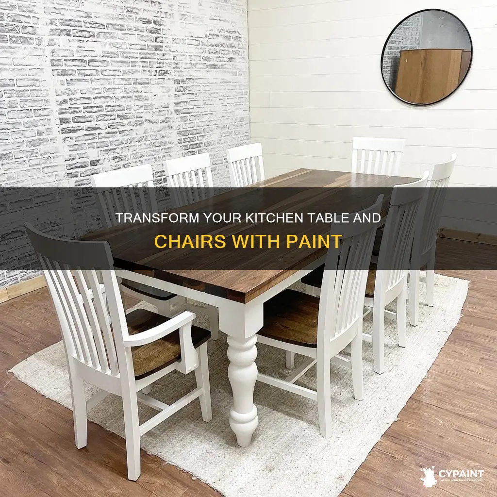 how to paint a kitchen table and chairs uk