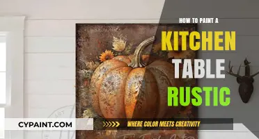 Rustic Kitchen Table Makeover: Easy Painting Techniques for a Vintage Look