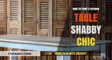Transform Your Kitchen Table with Shabby Chic Painting Techniques