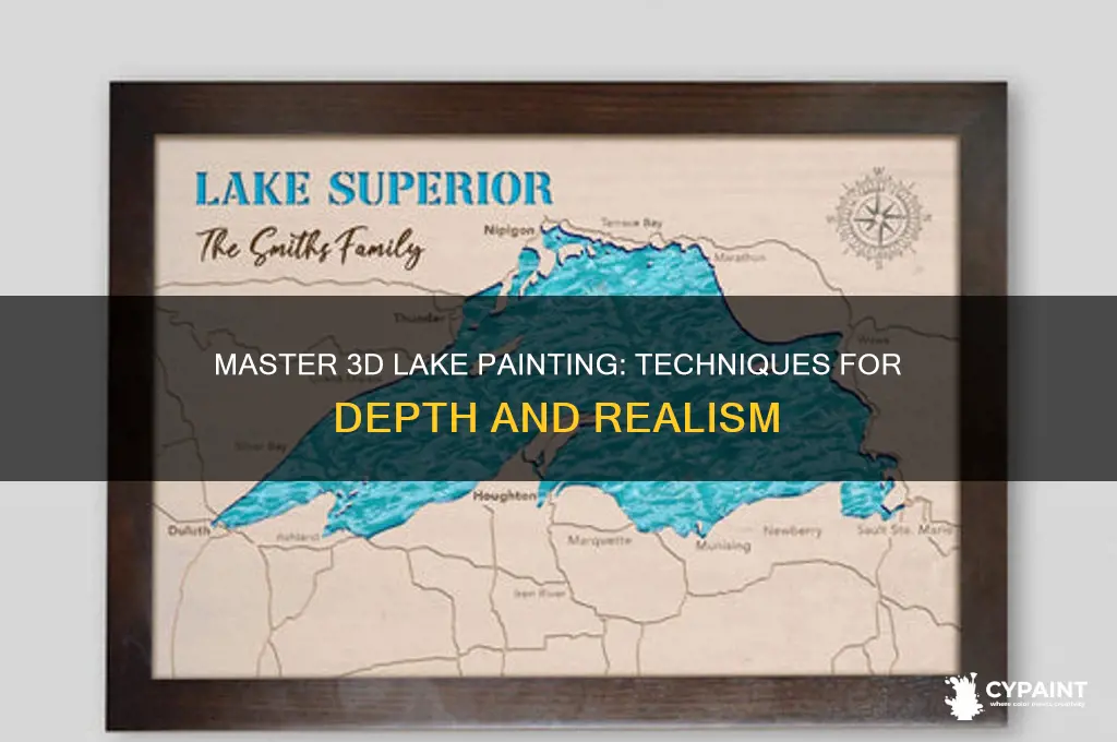 how to paint a lake to look 3d