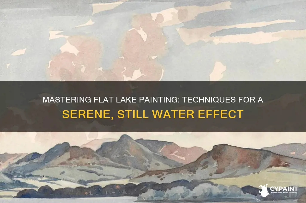 how to paint a lake to look flat