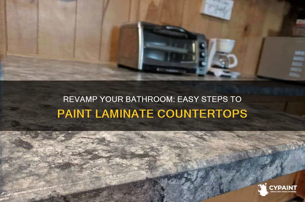 how to paint a laminate bathroom countertop