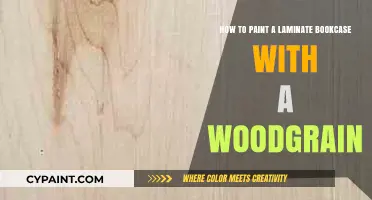 Transforming Laminate: Painting Woodgrain on a Bookcase