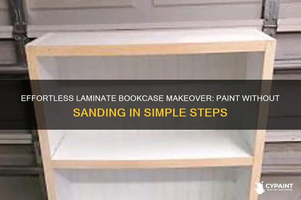 how to paint a laminate bookcase without sanding