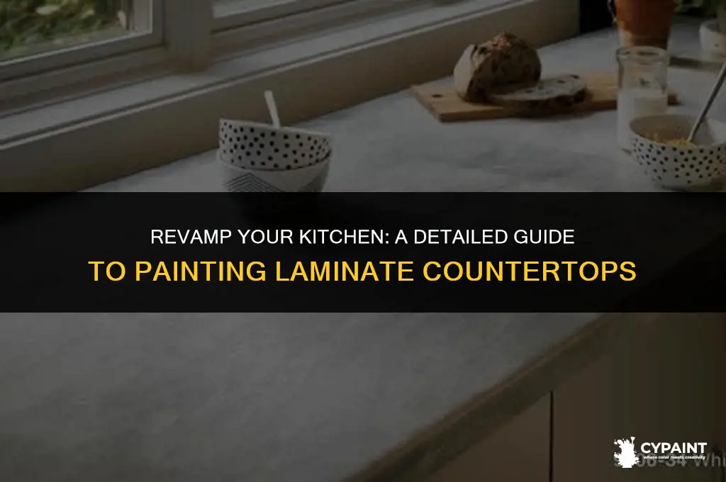how to paint a laminate countertop and gve it detail