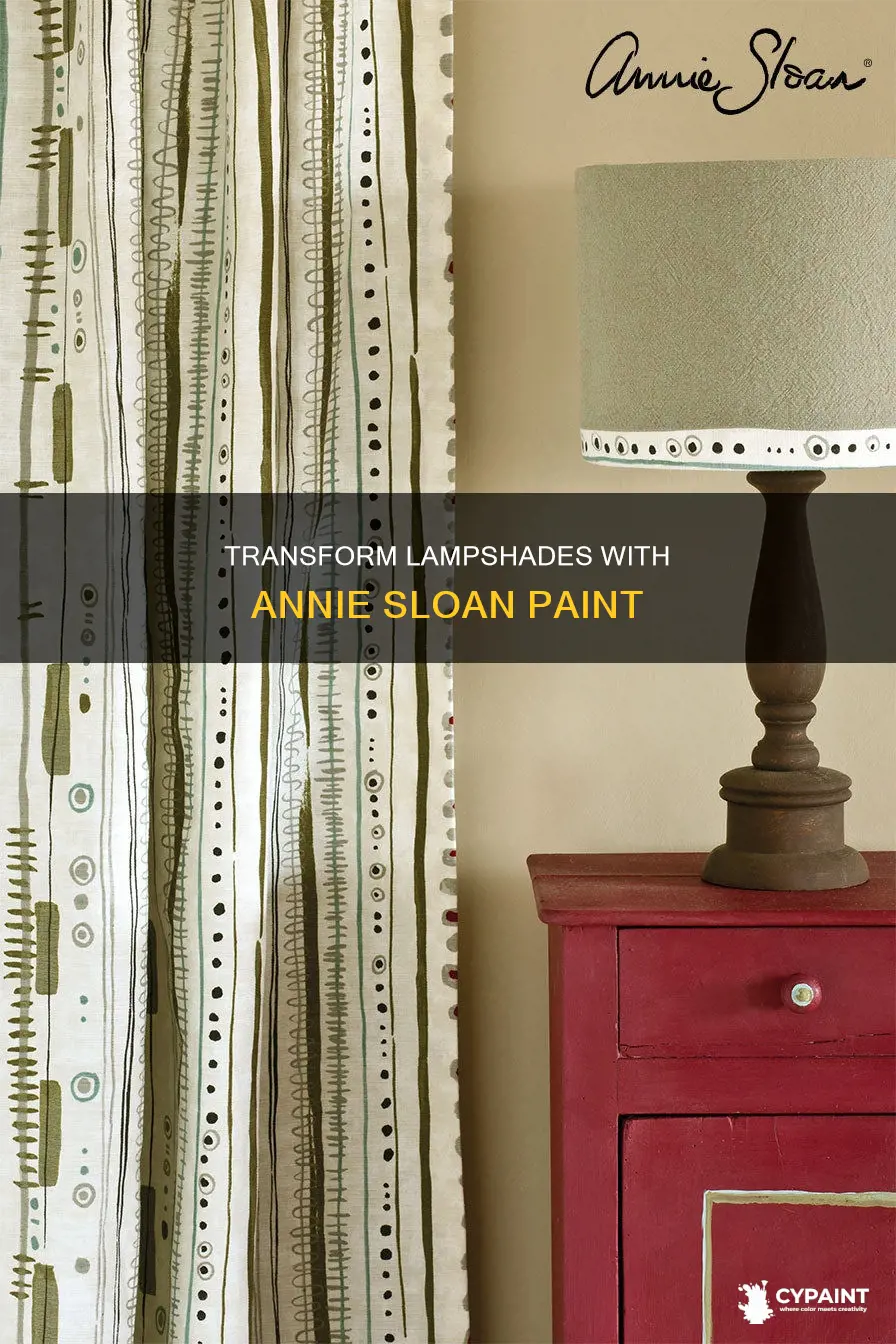 how to paint a lamp shade with annie sloan
