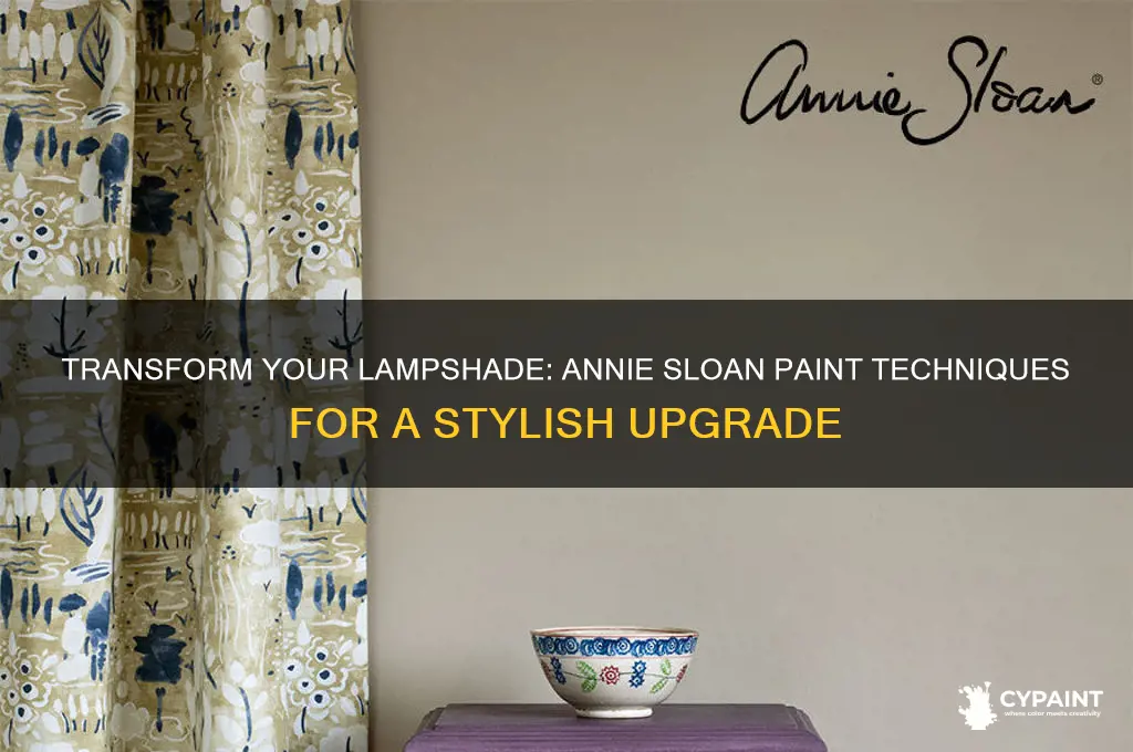 how to paint a lampshade with annie sloan