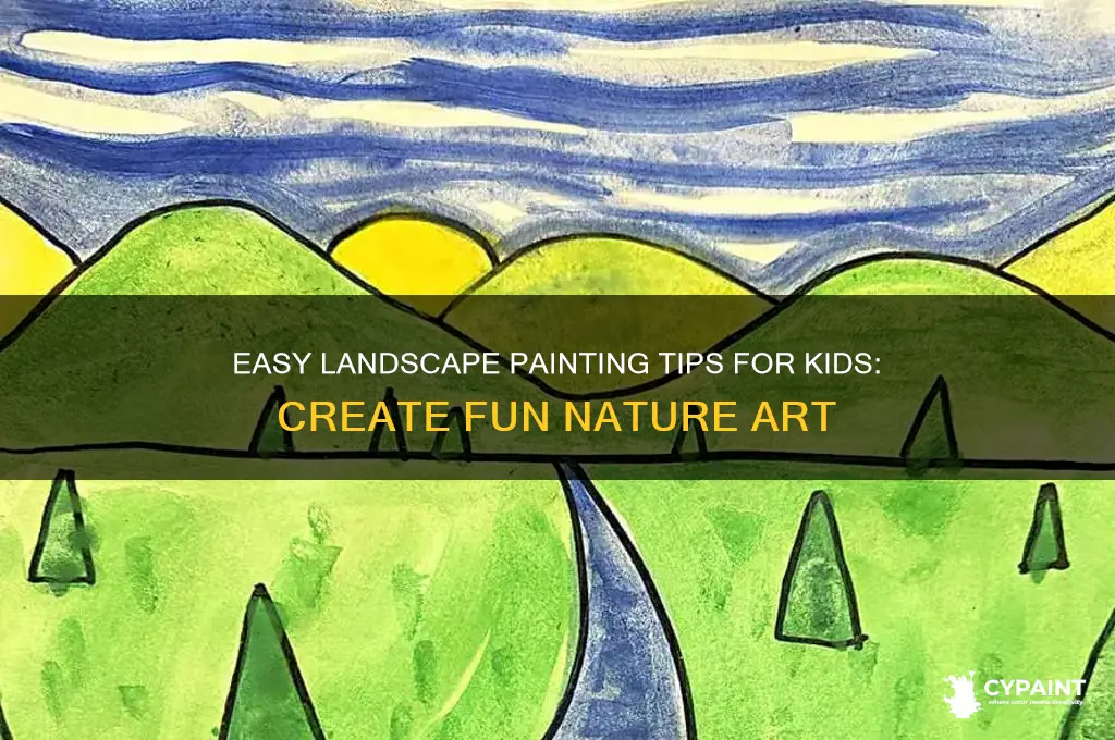how to paint a landscape for kids