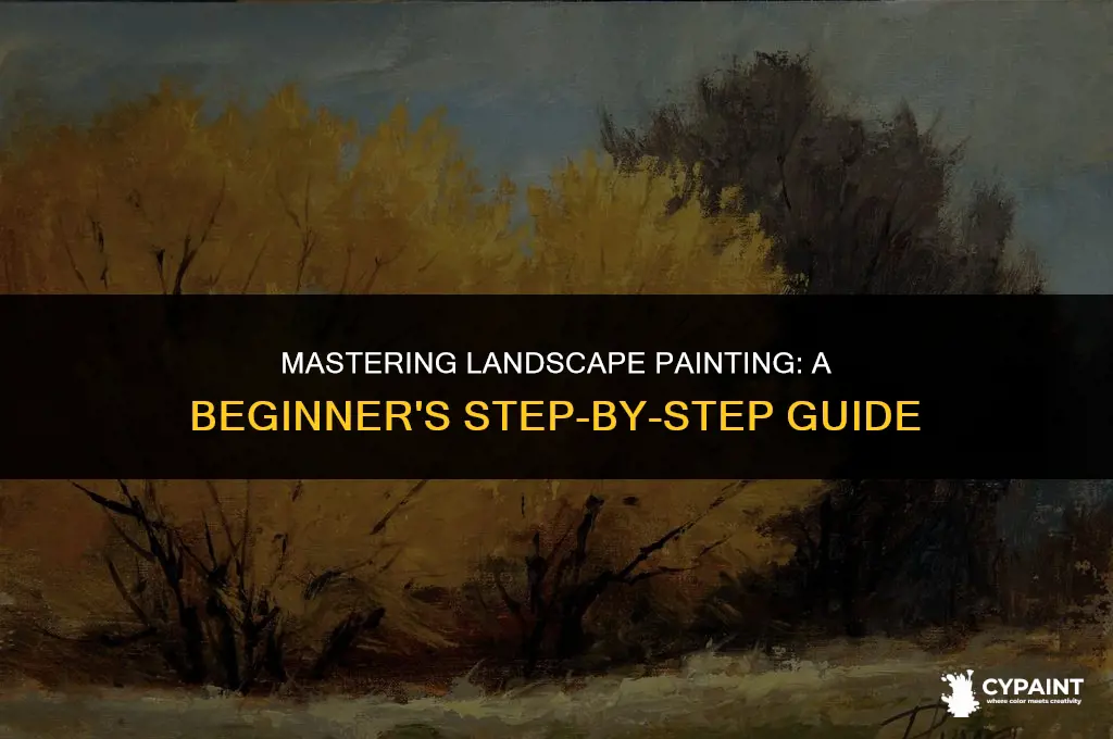 how to paint a landscape step by step for beginners