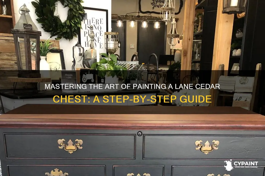 how to paint a lane cedar chest