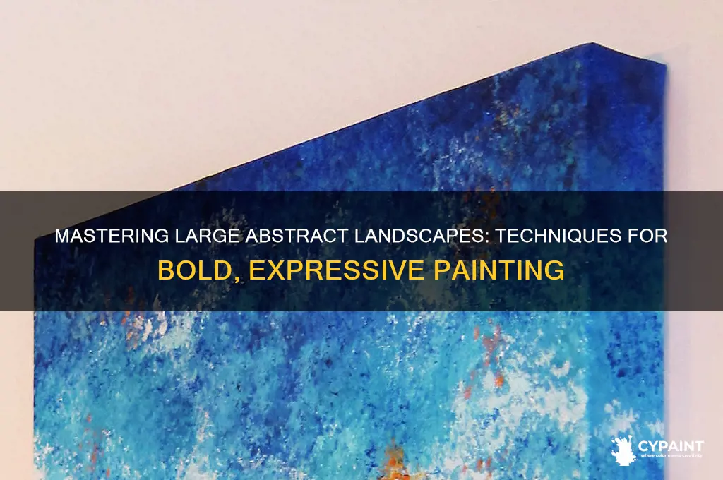 how to paint a large abstract landscape