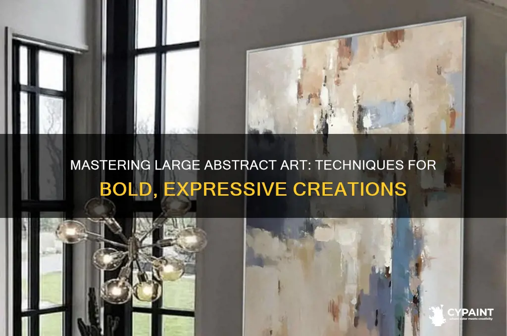 how to paint a large abstract painting