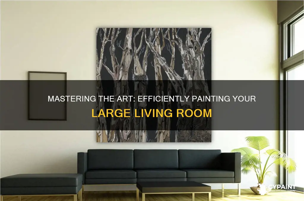 how to paint a large living room