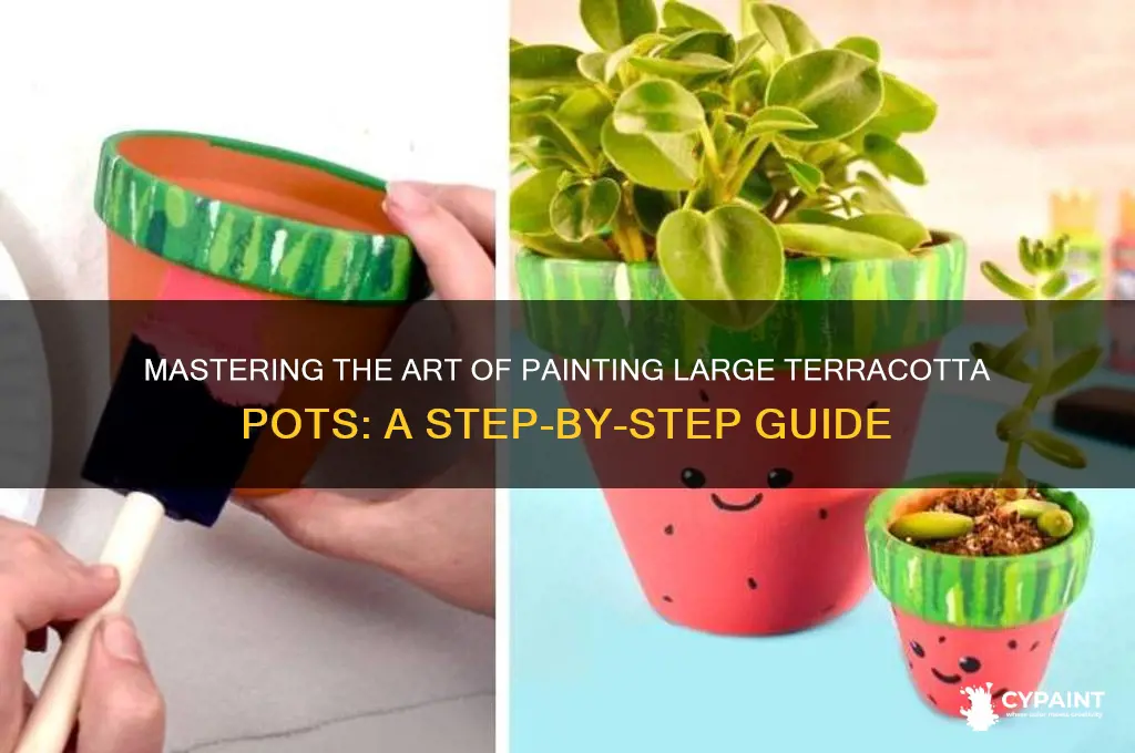 how to paint a large terracotta pot