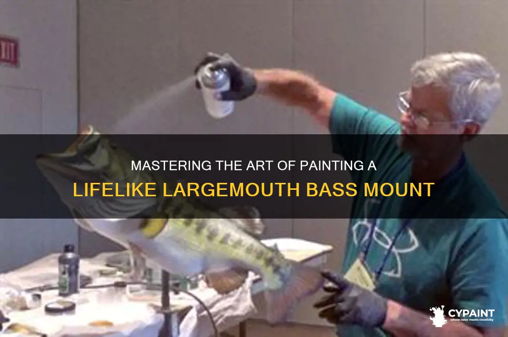 how to paint a largemouth bass mount