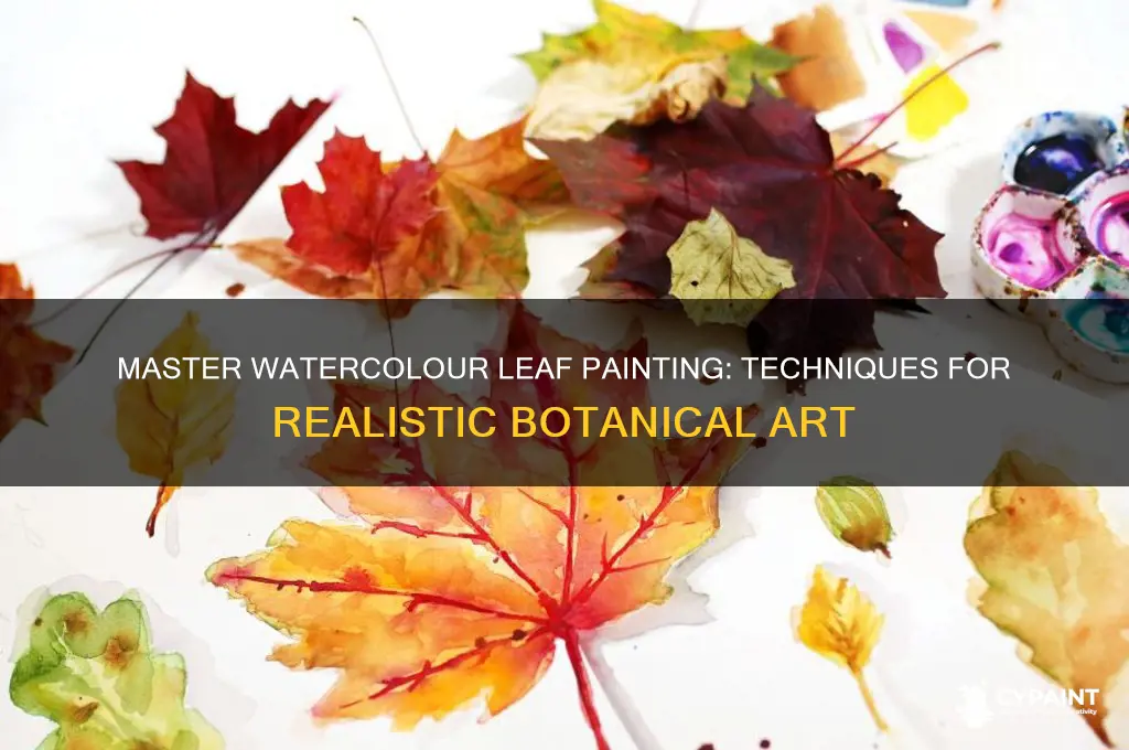 how to paint a leaf in watercolour
