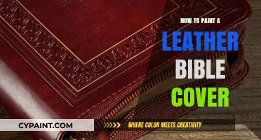 Creative Steps to Paint a Leather Bible Cover