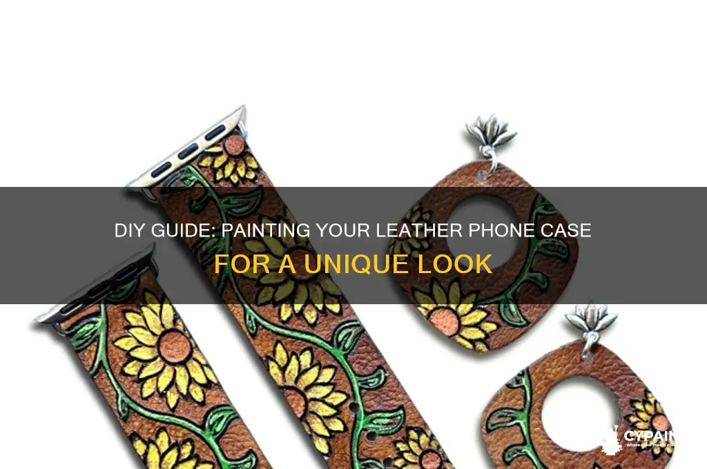 how to paint a leather phone case