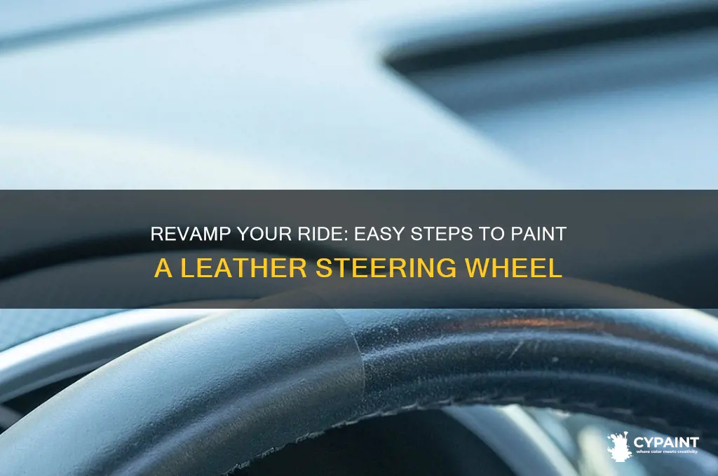 how to paint a leather steering wheel