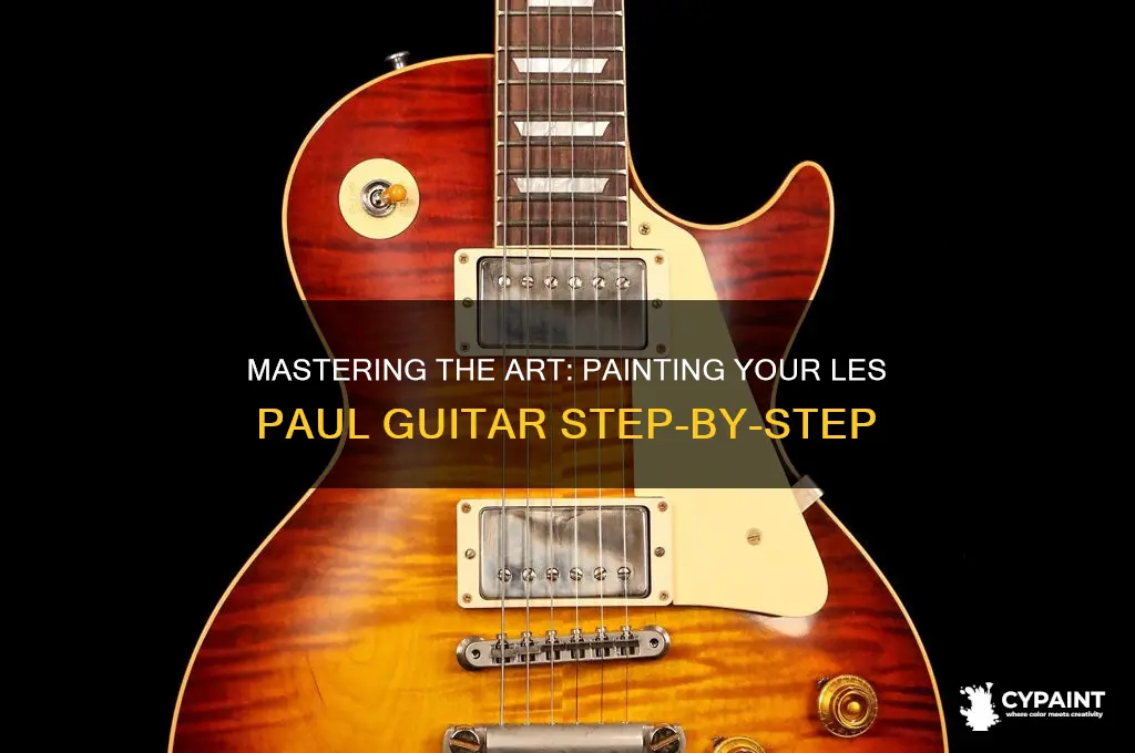 how to paint a les paul guitar