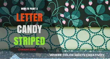 Master Candy Stripe Letter Painting: Easy Steps for Vibrant Results