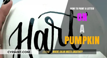 Creative Pumpkin Decor: Painting Letters for a Personalized Fall Touch