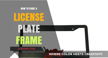 DIY License Plate Frame Painting: Easy Steps for a Custom Look