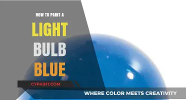 Creative DIY Guide: Painting a Light Bulb Blue Easily