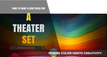 Illuminating Creativity: Painting Light Bulbs for Theater Sets