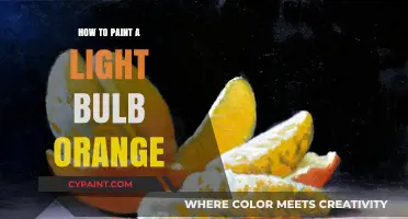 Creative DIY: Painting a Light Bulb Orange in Simple Steps