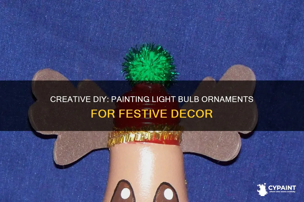 how to paint a light bulb ornament