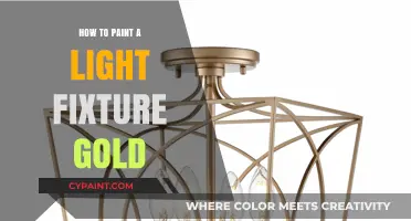 Transform Your Light Fixture: Easy Steps to Paint It Gold
