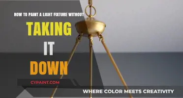 Effortless Upgrades: Painting Your Light Fixture In Place