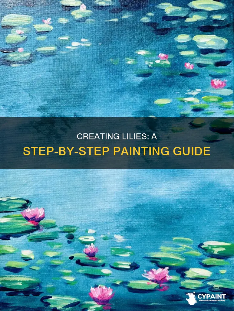 how to paint a lily flower step by step