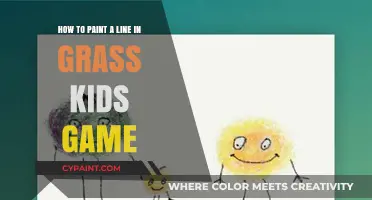 Fun Outdoor Kids' Game: Painting Lines in the Grass