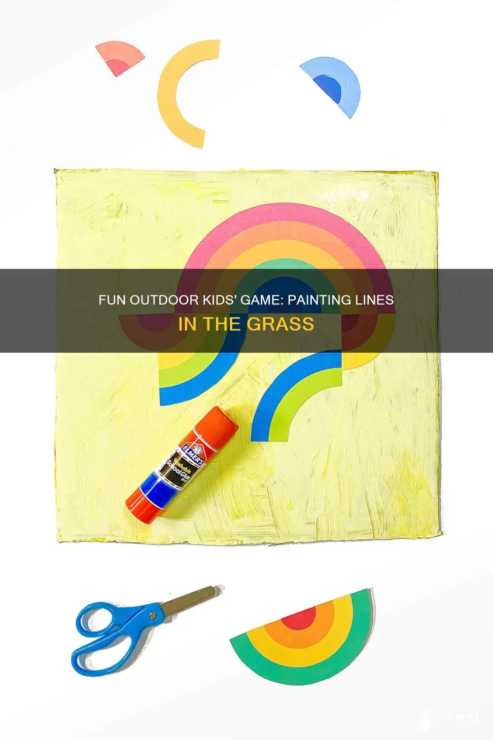 how to paint a line in grass kids game