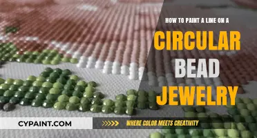 Crafting Elegance: Painting Lines on Circular Bead Jewelry