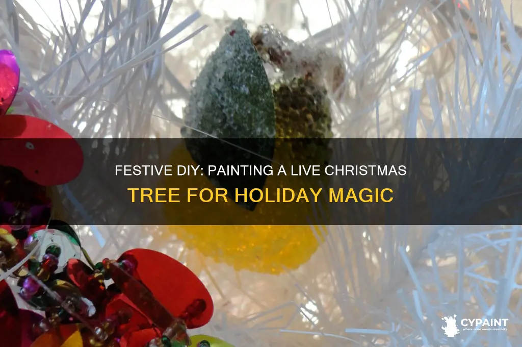 how to paint a live christmas tree