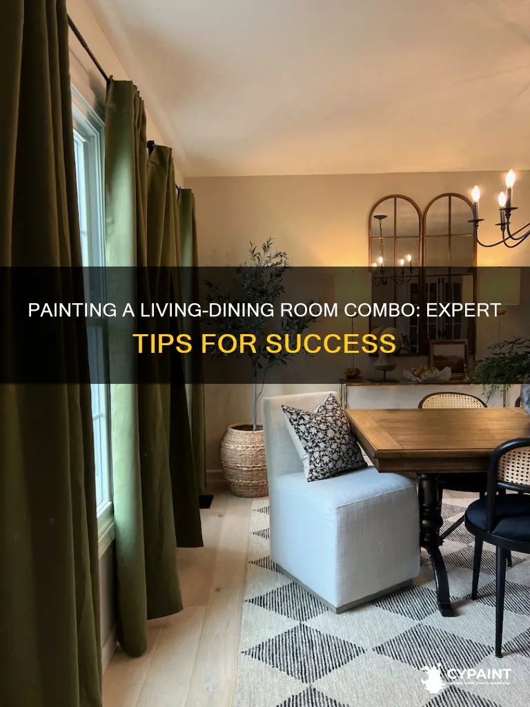 how to paint a living room dining room combo