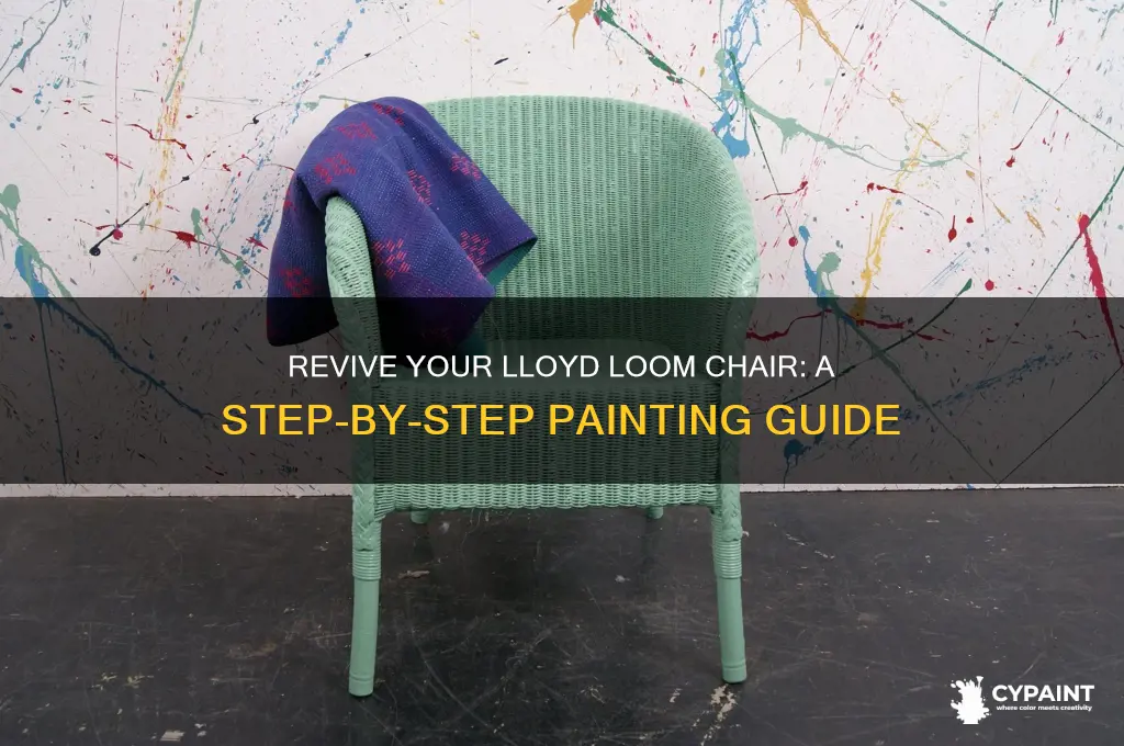 how to paint a lloyd loom chair