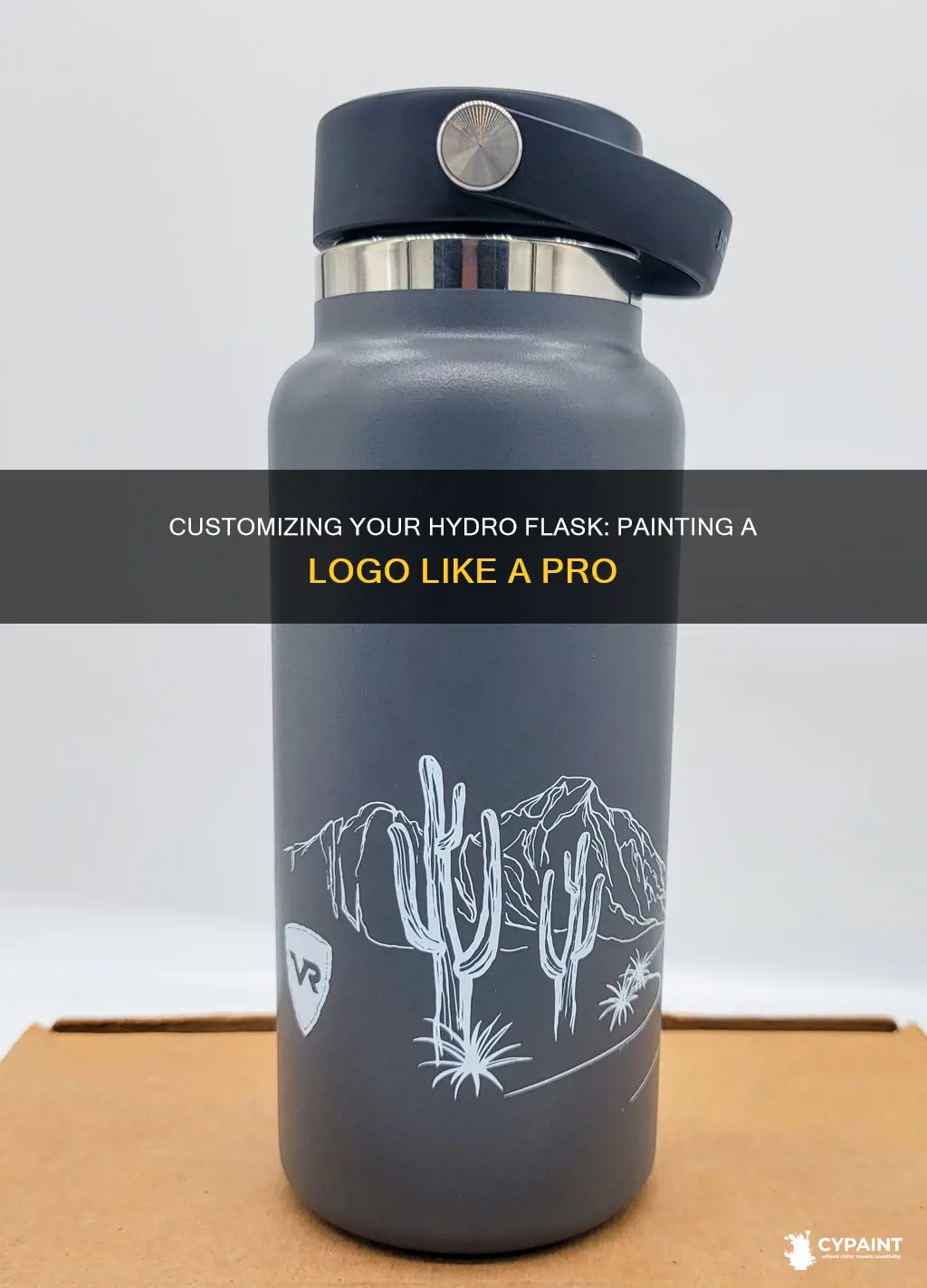 how to paint a logo on a hydro flask