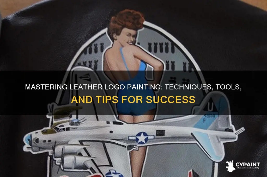 how to paint a logo on leather
