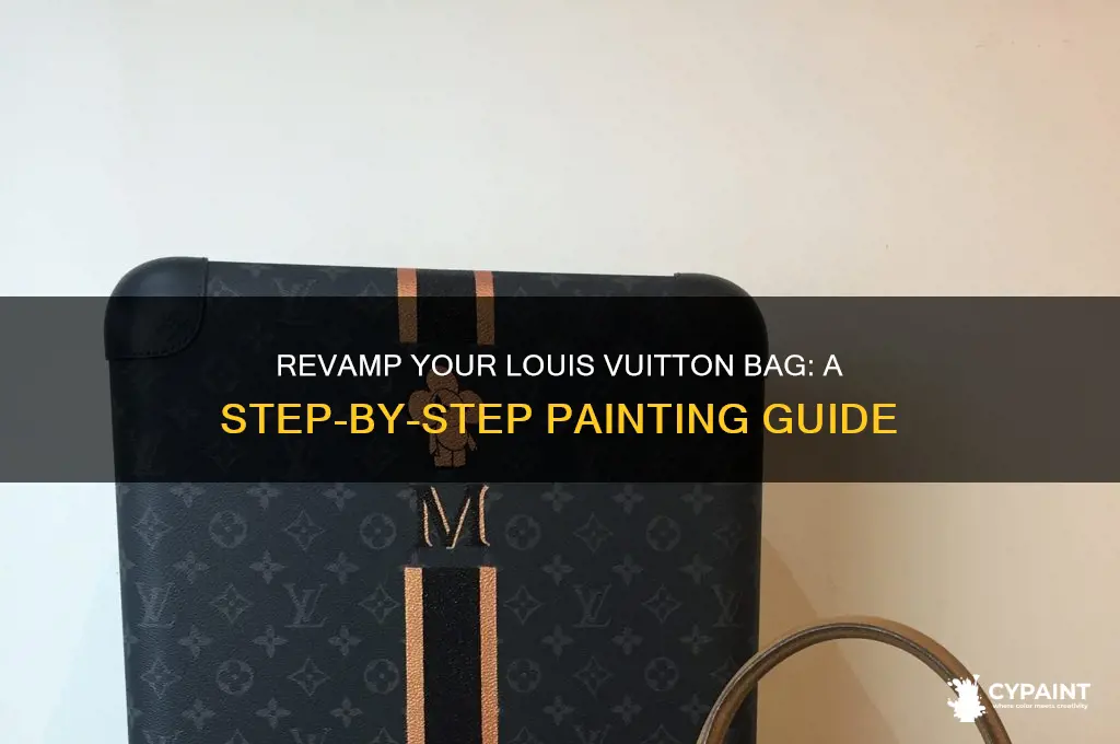 how to paint a louis vuitton bag
