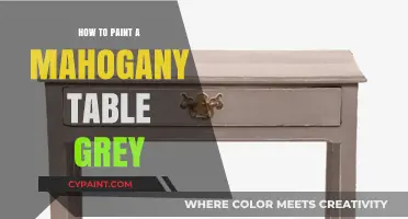 Transform Your Mahogany Table: A Step-by-Step Guide to Painting It Grey